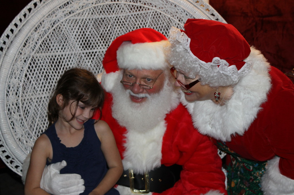 Laughing with Santa