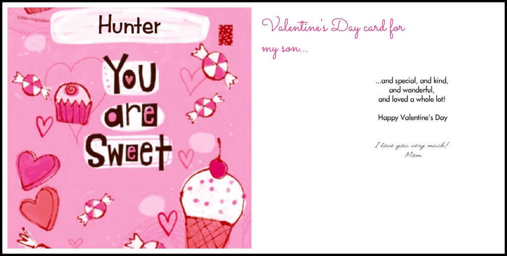 Valentine's Day card for child