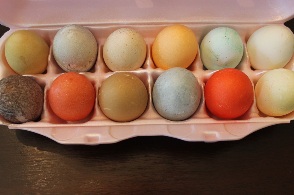 Natural dyed Easter Eggs