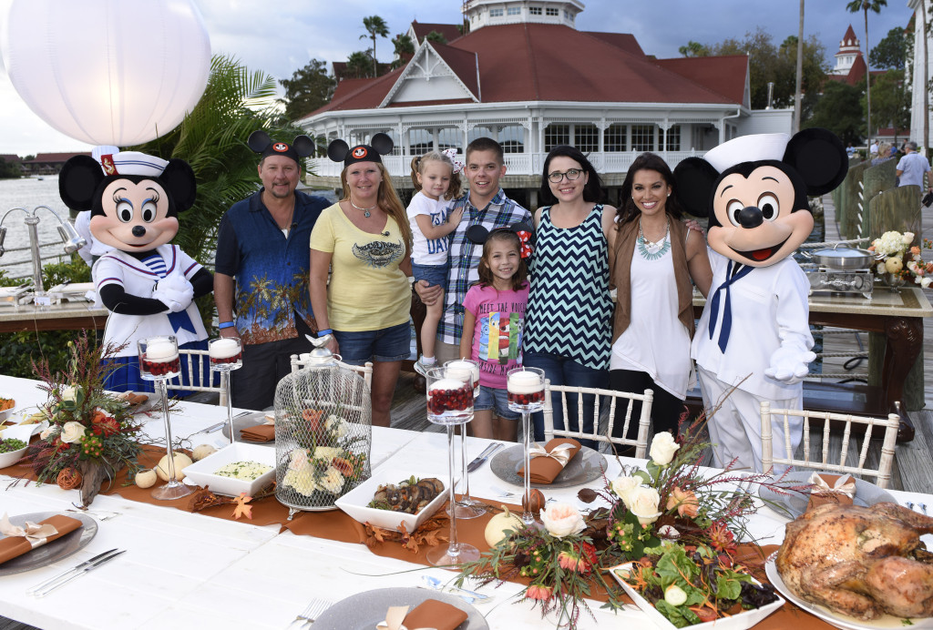 Find out why these two families from Lemoore, Calif. and Roanoke, Va. are enjoying a Thanksgiving feast with "Good Morning America" correspondent Melissa Rycroft on "Good Morning America" Thanksgiving morning. (Todd Anderson, photographer)